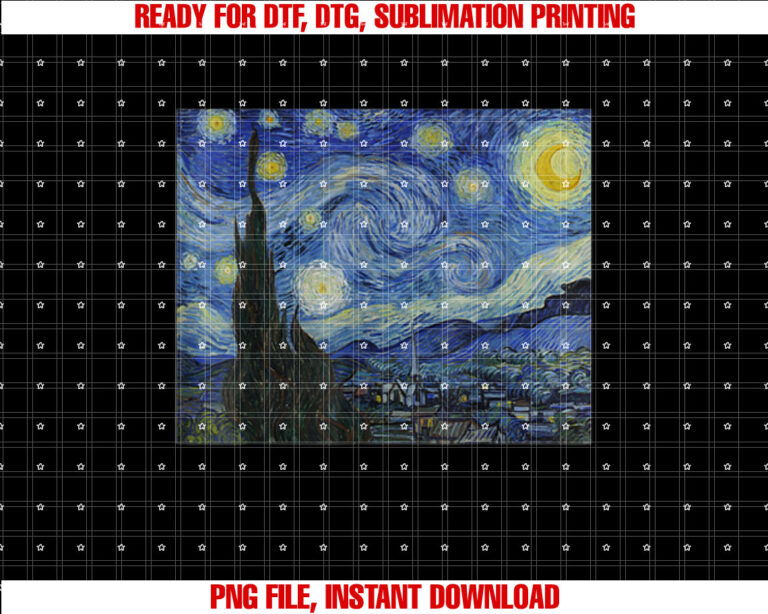 Starry Night by Vincent van Gogh Famous Painting T-shirt