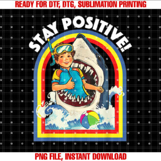 Stay Positive Shark Lover Wildlife Ocean Sea Animal Lover T-shirt