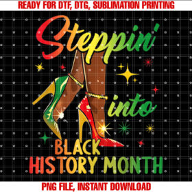 Stepping Into History Month Girl High Heels T-shirt