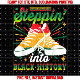 Stepping Into History Month Pride African American T-shirt