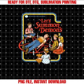 Steven Rhodes Lets Summon Demons Pentagram Retro Dark Humor T-shirt