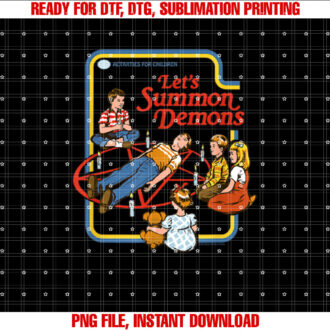 Steven Rhodes Lets Summon Demons Pentagram Retro Dark Humor T-shirt
