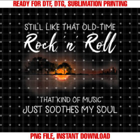 Still Like That Old Time Rock N Roll Music Guitar Hippie T-shirt