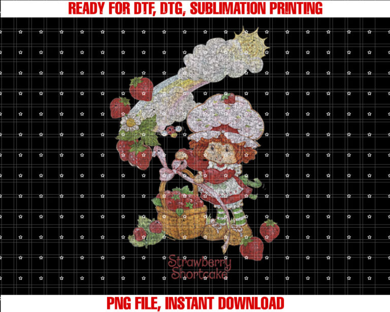 Strawberry Shortcake Rainbow Full Berry Basket T-shirt