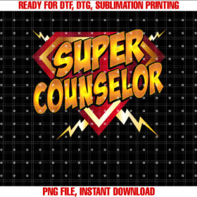 Super Counselor Back to School Educational Superhero T-shirt
