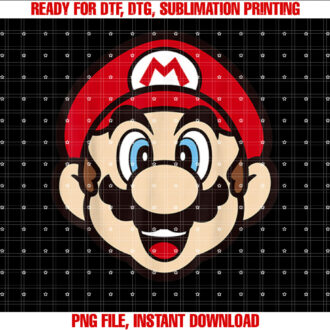Super Mario Big Face Mario T-shirt