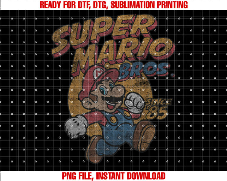 Super Mario Bros Since 85 Vintage T-shirt