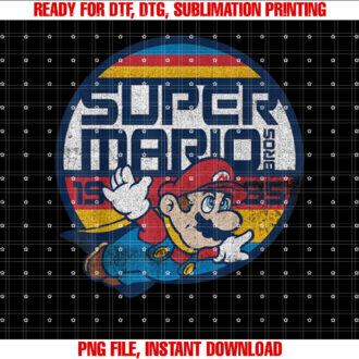 Super Mario Classic Retro Flying 1985 Graphic T-shirt