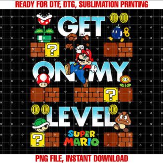 Super Mario Get On My Level Game Play T-shirt