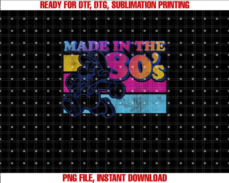 Super Mario Made In The 80s Retro Gradient Color Fade T-shirt