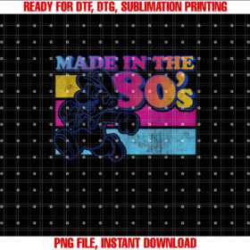 Super Mario Made in the 80s Retro Gradient Color Fade T-shirt