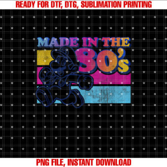Super Mario Made in the 80s Retro Gradient Color Fade T-shirt