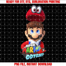 Super Mario Odyssey Game Cappy Mario Graphic T-shirt