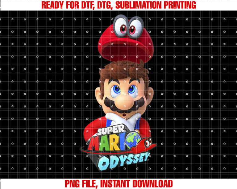 Super Mario Odyssey Game Cappy Mario Graphic T-shirt