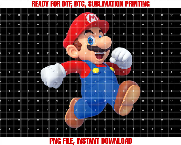Super Mario Running Mario 3D T-shirt
