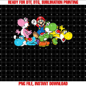 Super Mario Yoshi Ride Group Mashup T-shirt