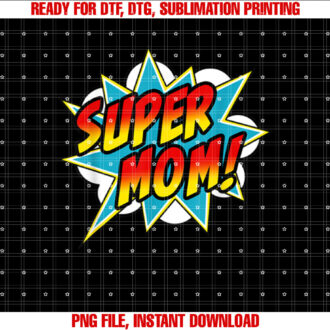 Super Mom Comic Book Superhero Mothers Day T-shirt
