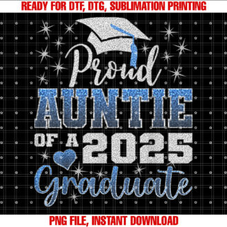 Super Proud Auntie of 2025 Graduate Awesome Family College T-shirt