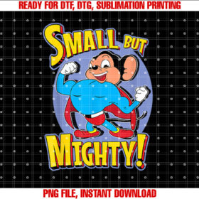 Superhero Mouse Cartoon in Cape but Mighty Super Hero T-shirt