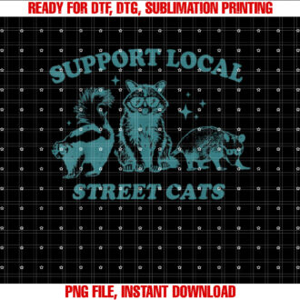 SupportLocalStreetCat Funny Vintage Raccoon Opossum Skunk T-shirt