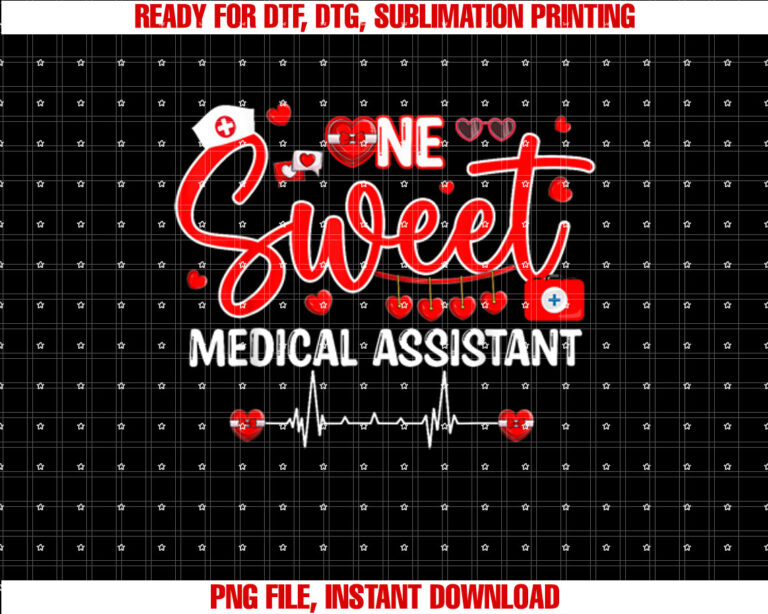 Sweet Medical Assistant Valentines Day Hearts Proud Job T-shirt
