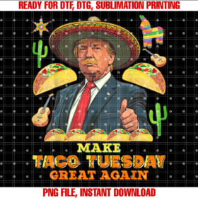 Taco Tuesday Make Taco Tuesday Great Again Donald Trump Taco T-shirt