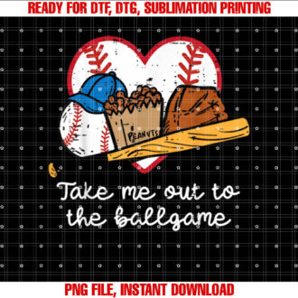 Take Me Out To The Ball Game Baseball Men Women Boys Kids T-shirt