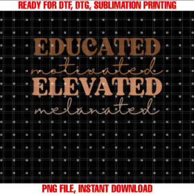 Teacher History Month Educated Motivated Melanin Women T-shirt