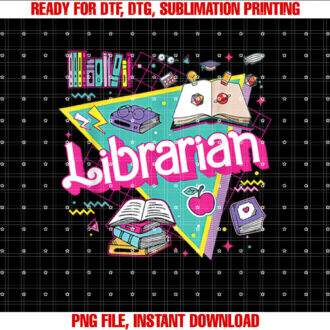 Teacher Librarian 90s Bookish Pink Doll Reading Books Outfit T-shirt