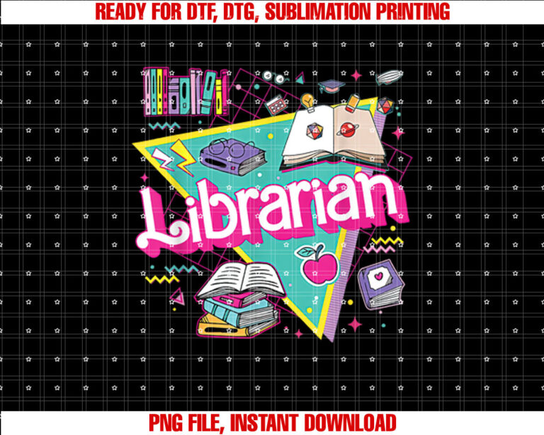 Teacher Librarian 90s Bookish Pink Doll Reading Books Outfit T-shirt