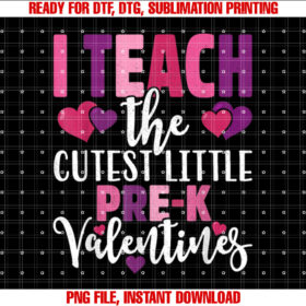 Teacher Valentines Day T Prek I Teach the Cutest T-shirt