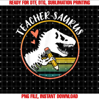 Teachersaurus Funny Dinosaur Teacher design TRex design T-shirt