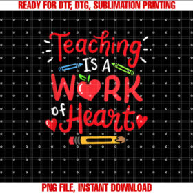 Teaching is a Work of Heart Valentines Day Teacher Costume T-shirt