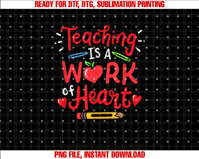 Teaching Is A Work Of Heart Valentines Day Teacher Costume T-shirt