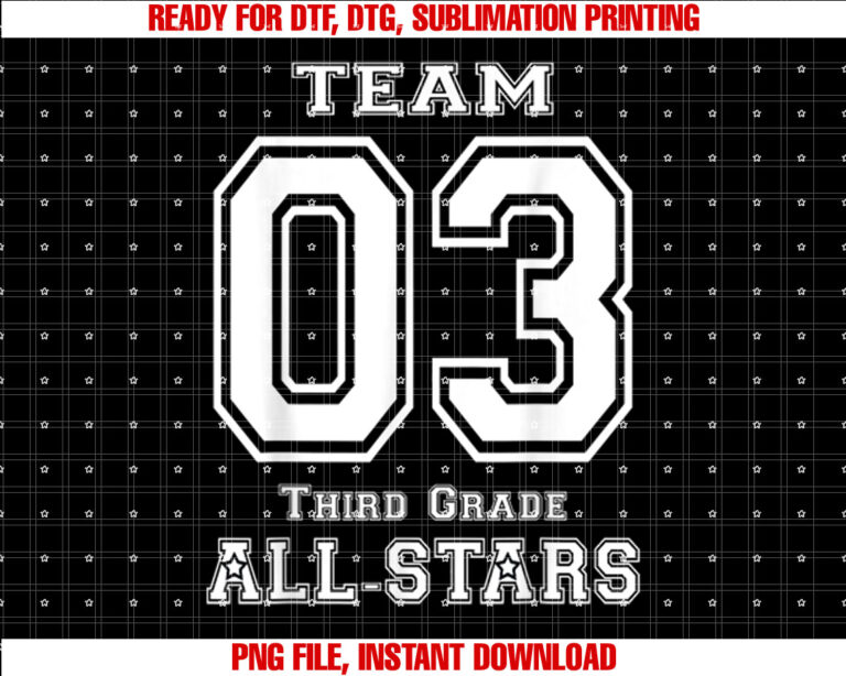 Team 3rd Grade Allstars Sport Jersey T-shirt