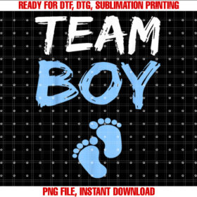 Team Boy Gender Reveal Baby Shower T-shirt