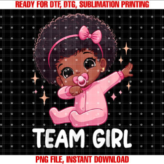 Team Girl Baby Announcement Gender Reveal Party T-shirt