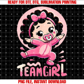 Team Girl Baby Gender Reveal Party Announcement T-shirt