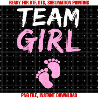 Team Girl Gender Reveal Baby Shower T-shirt