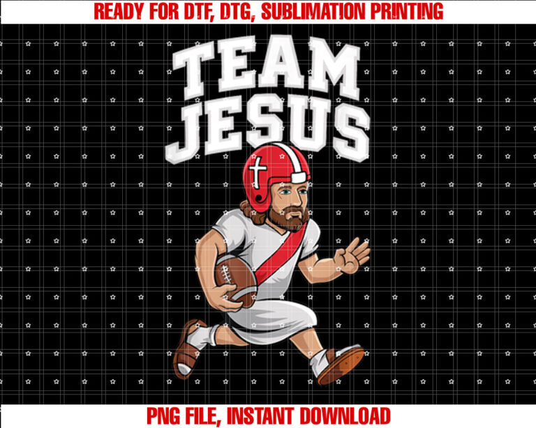 Team Jesus Football Scripture Faith Hope Game Touchdown God T-shirt