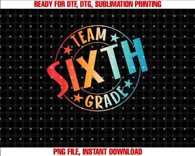 Team Sixth Grade Teacher Student Back To School 6th Grade T-shirt