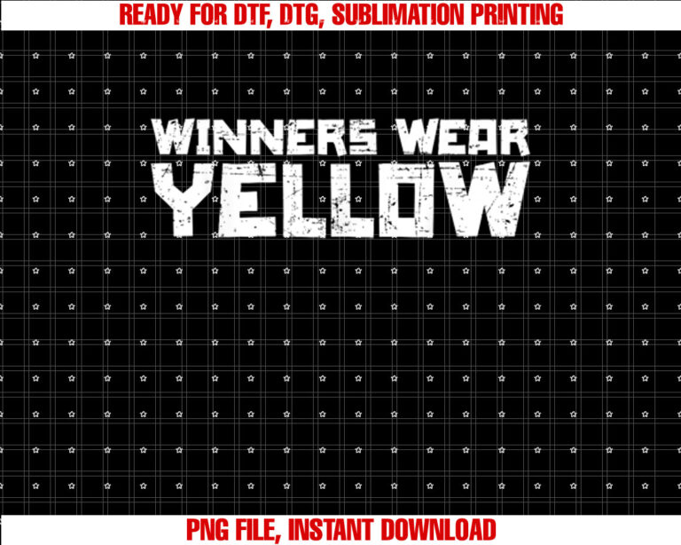Team Sports Winners Wear Yellow T-shirt