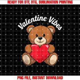 Teddy Bear With Heart for Valentines Day Valentine Vibes T-shirt