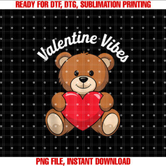Teddy bear with heart for Valentines Day Valentine Vibes T-shirt