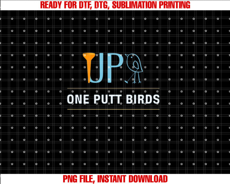Tee Up Golf ONE PUTT BIRDS Men golfer Women golfer T-shirt