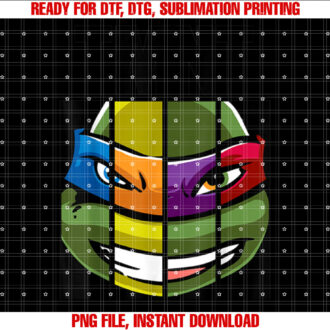 Teenage Mutant Ninja Turtles Face Mash Up T-shirt
