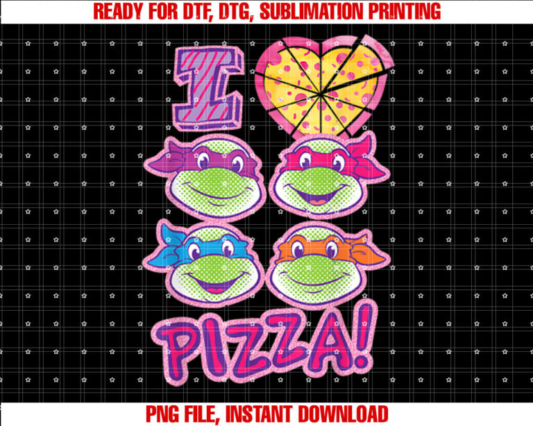 Teenage Mutant Ninja Turtles I Love Pizza T-shirt