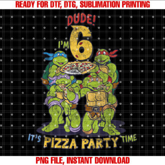 Teenage Mutant Ninja Turtles Im 6 Dude Pizza Birthday Party T-shirt