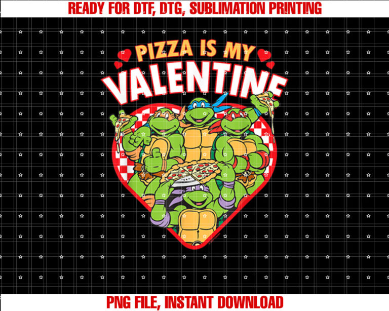Teenage Mutant Ninja Turtles Pizza is my Valentine T-shirt