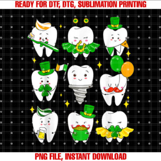 Teeth St Patrick Dentist Dental Assistant Irish Leprechaun T-shirt